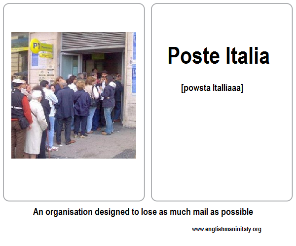 Italian Language Flash Card