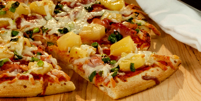 pineapple and ham pizza